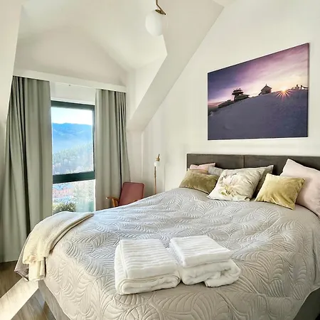 Apartment Dwupoziomowy, Luksusowy Platinum - Sunny Slope Szklarska Poreba, Sauna, Widok, Ogrod, Taras, 3 Lazienki, 2 Do 8 Osob